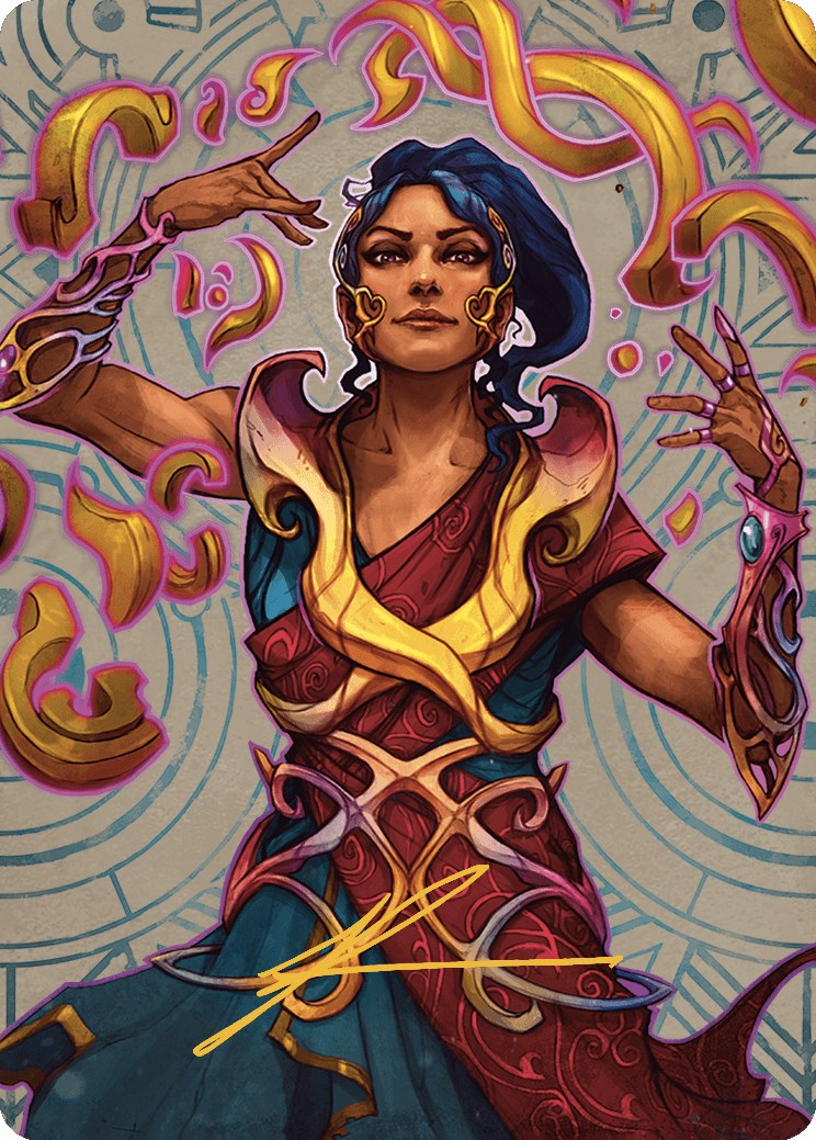 Saheeli, the Sun's Brilliance Art Card (Gold-Stamped Signature) [The Lost Caverns of Ixalan Art Series] | Mega City Incorporated