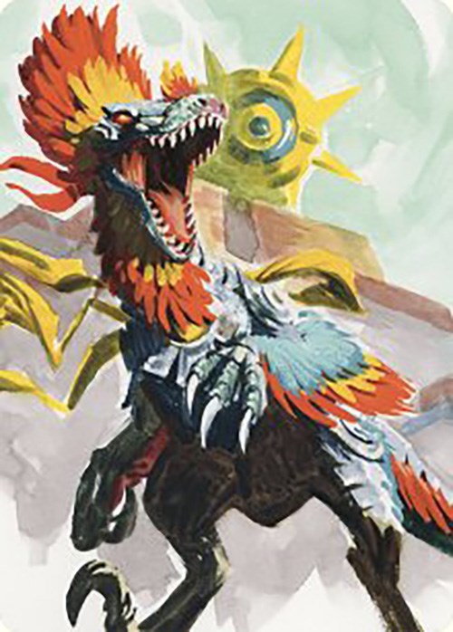 Pantlaza, Sun-Favored Art Card [The Lost Caverns of Ixalan Art Series] | Mega City Incorporated