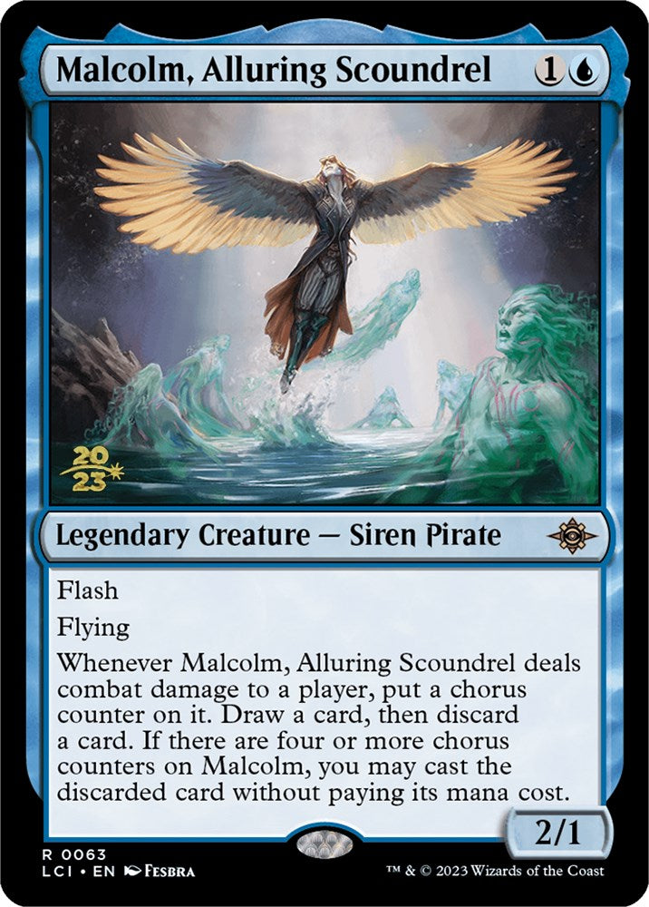 Malcolm, Alluring Scoundrel [The Lost Caverns of Ixalan Prerelease Cards] | Mega City Incorporated