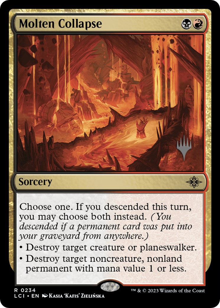 Molten Collapse (Promo Pack) [The Lost Caverns of Ixalan Promos] | Mega City Incorporated