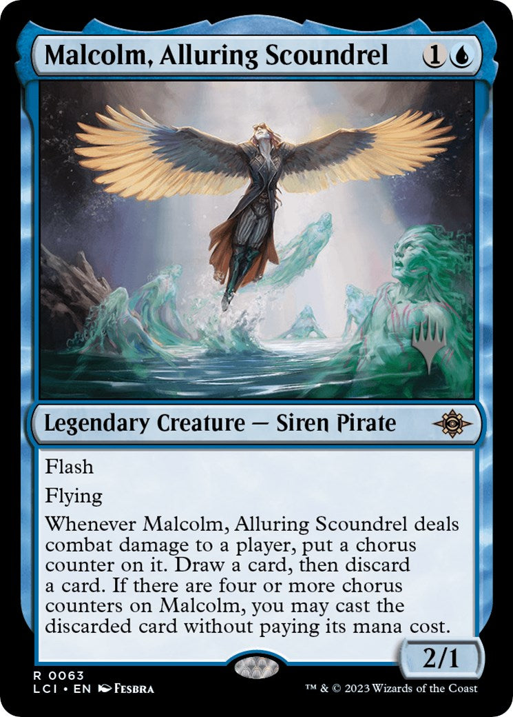 Malcolm, Alluring Scoundrel (Promo Pack) [The Lost Caverns of Ixalan Promos] | Mega City Incorporated