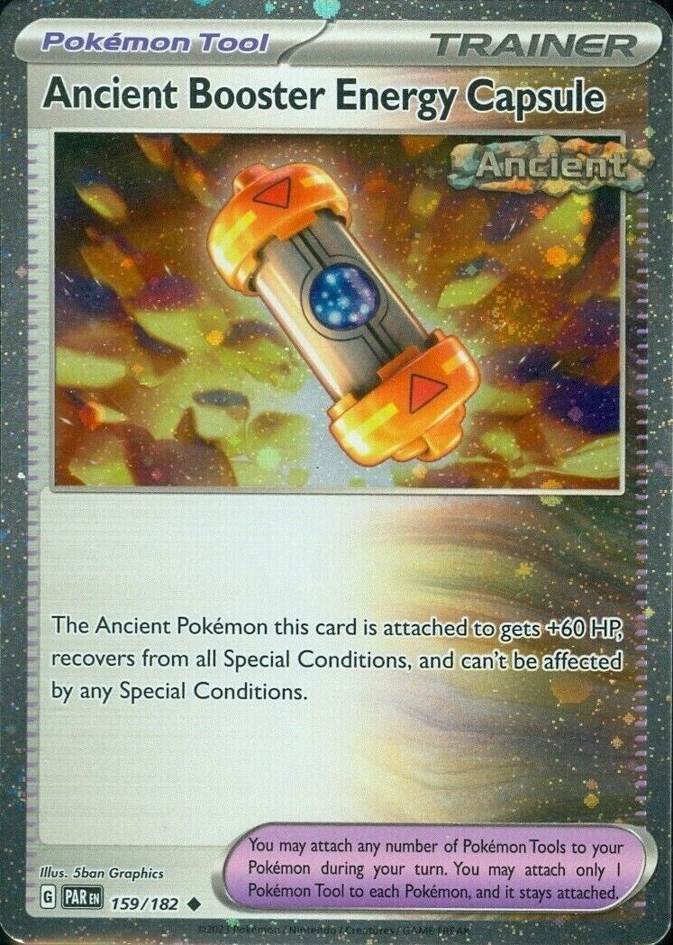 Ancient Booster Energy Capsule (159/182) (Cosmos Holo) [Scarlet & Violet: Paradox Rift] | Mega City Incorporated