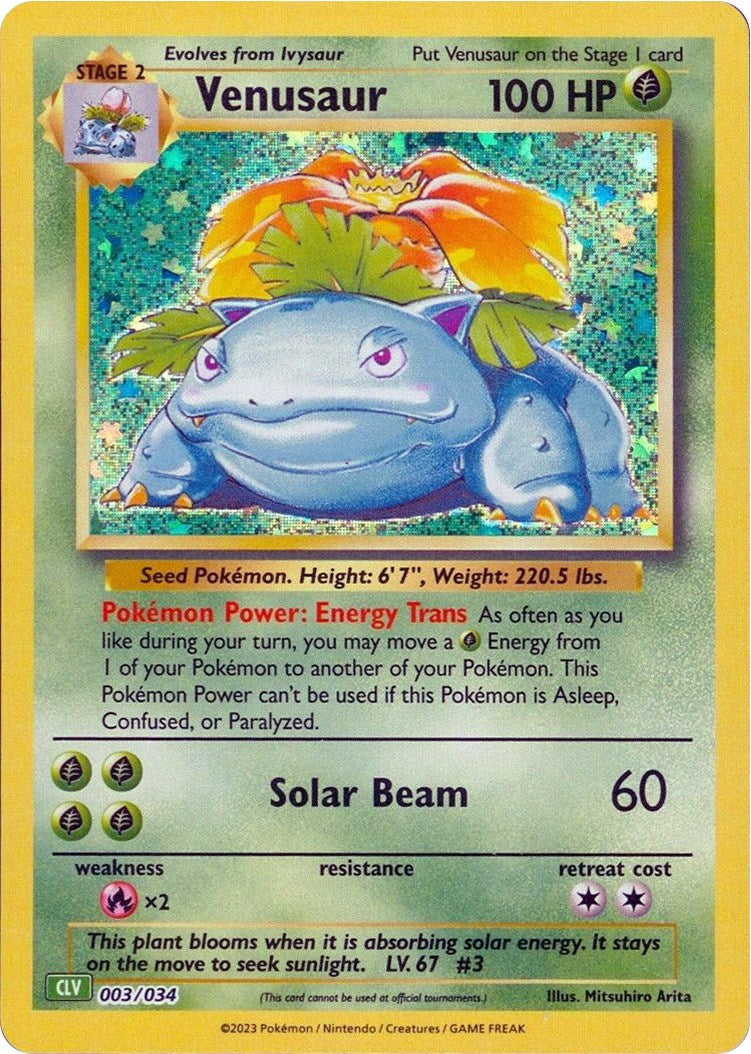 Venusaur [Trading Card Game Classic] | Mega City Incorporated