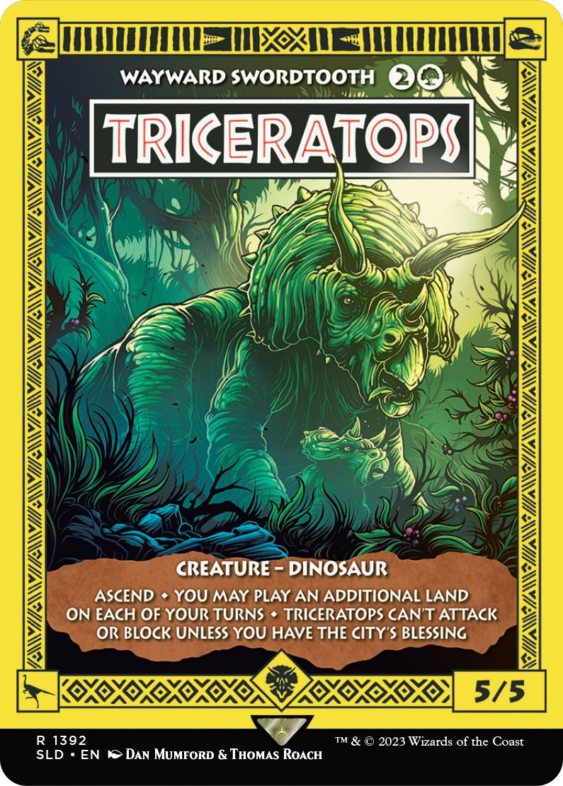 Triceratops - Wayward Swordtooth [Secret Lair Drop Series] | Mega City Incorporated