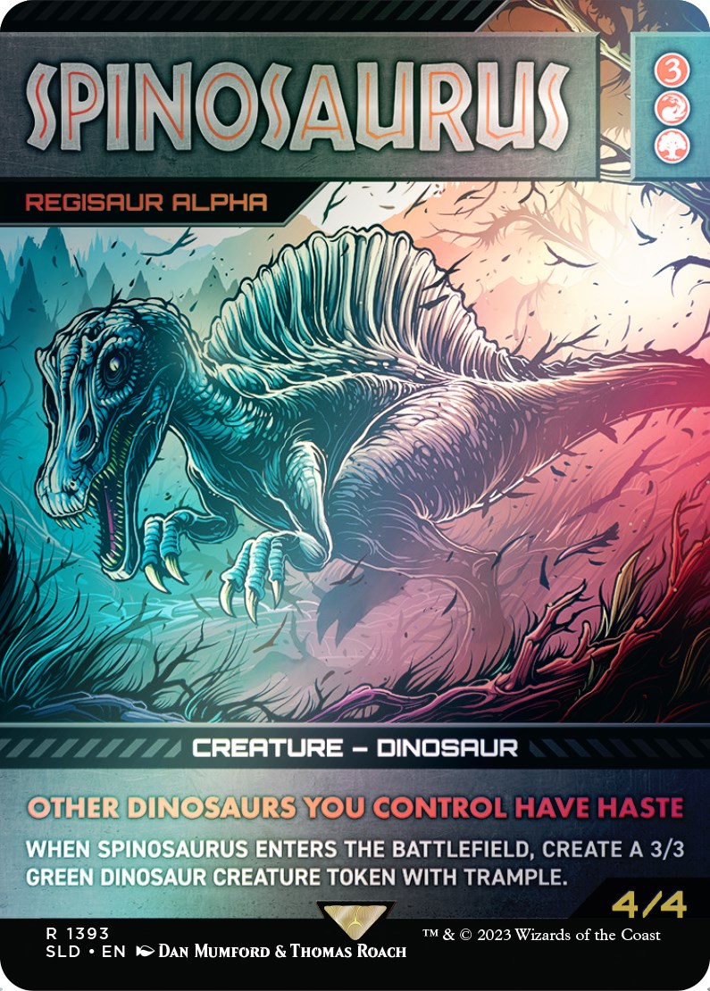 Spinosaurus - Regisaur Alpha (Rainbow Foil) [Secret Lair Drop Series] | Mega City Incorporated