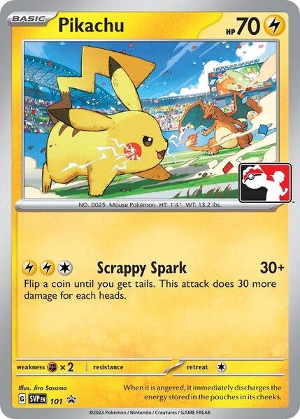 Pikachu (101) (Play Pokemon Promo) [League & Championship Cards] | Mega City Incorporated