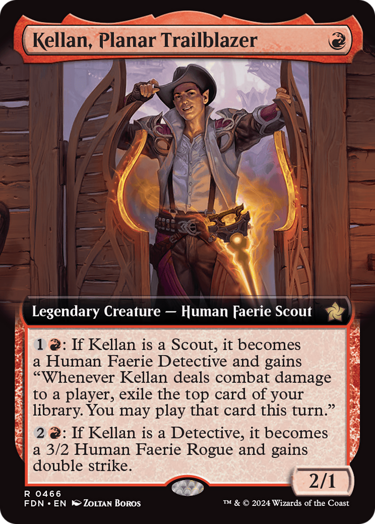 Kellan, Planar Trailblazer (Extended Art) [Foundations] | Mega City Incorporated