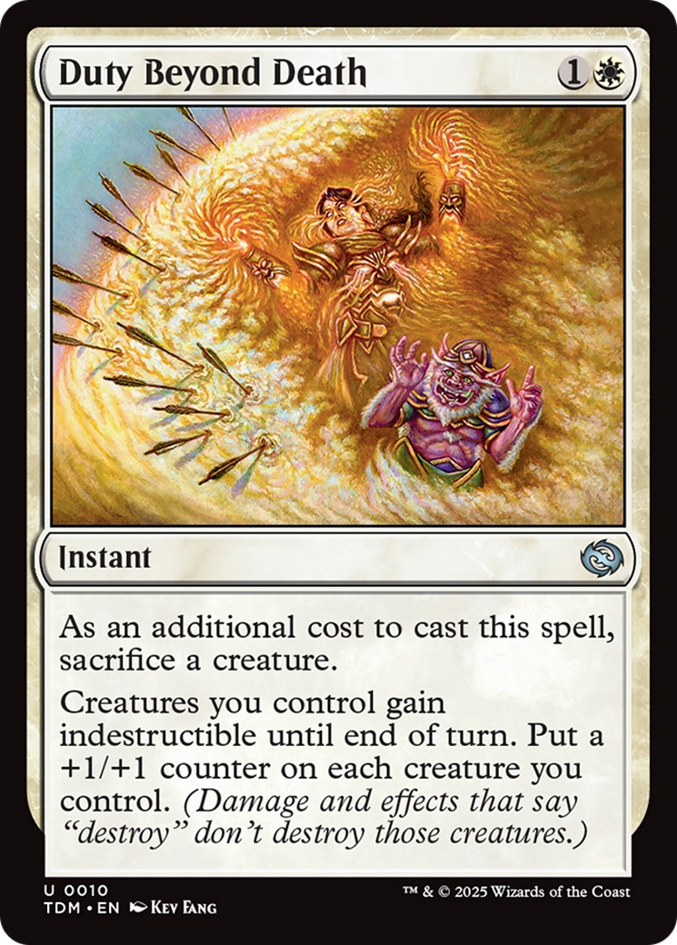 Duty Beyond Death [Tarkir: Dragonstorm] | Mega City Incorporated