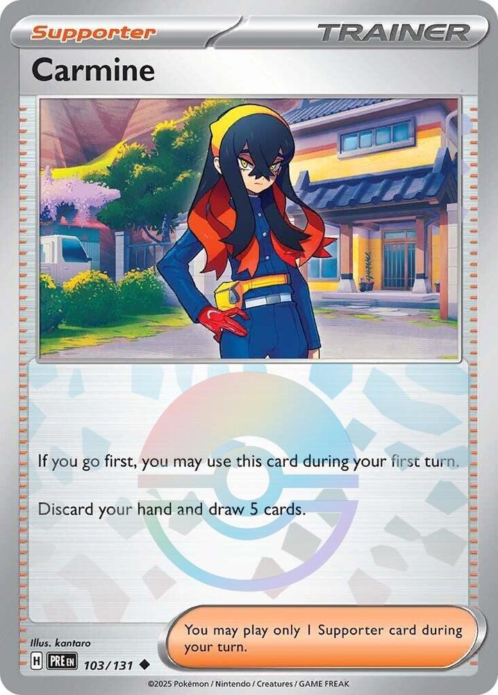 Carmine (103/131) (Poke Ball Pattern) [Scarlet & Violet: Prismatic Evolutions] | Mega City Incorporated