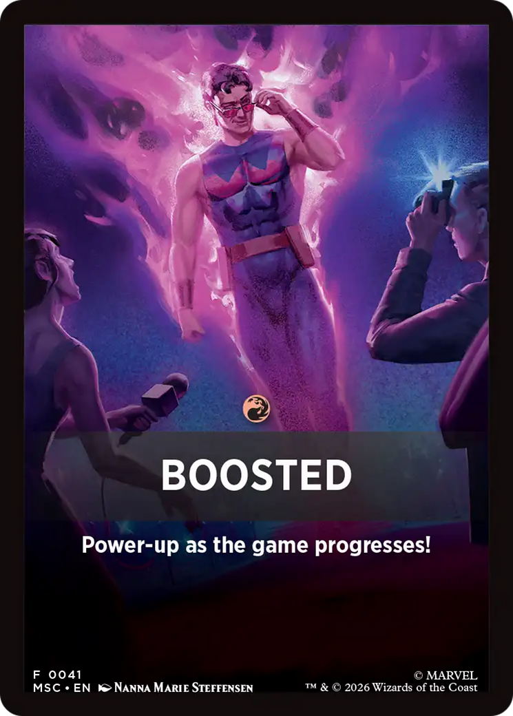 Boosted Theme Card [Marvel Super Heroes Commander] | Mega City Incorporated