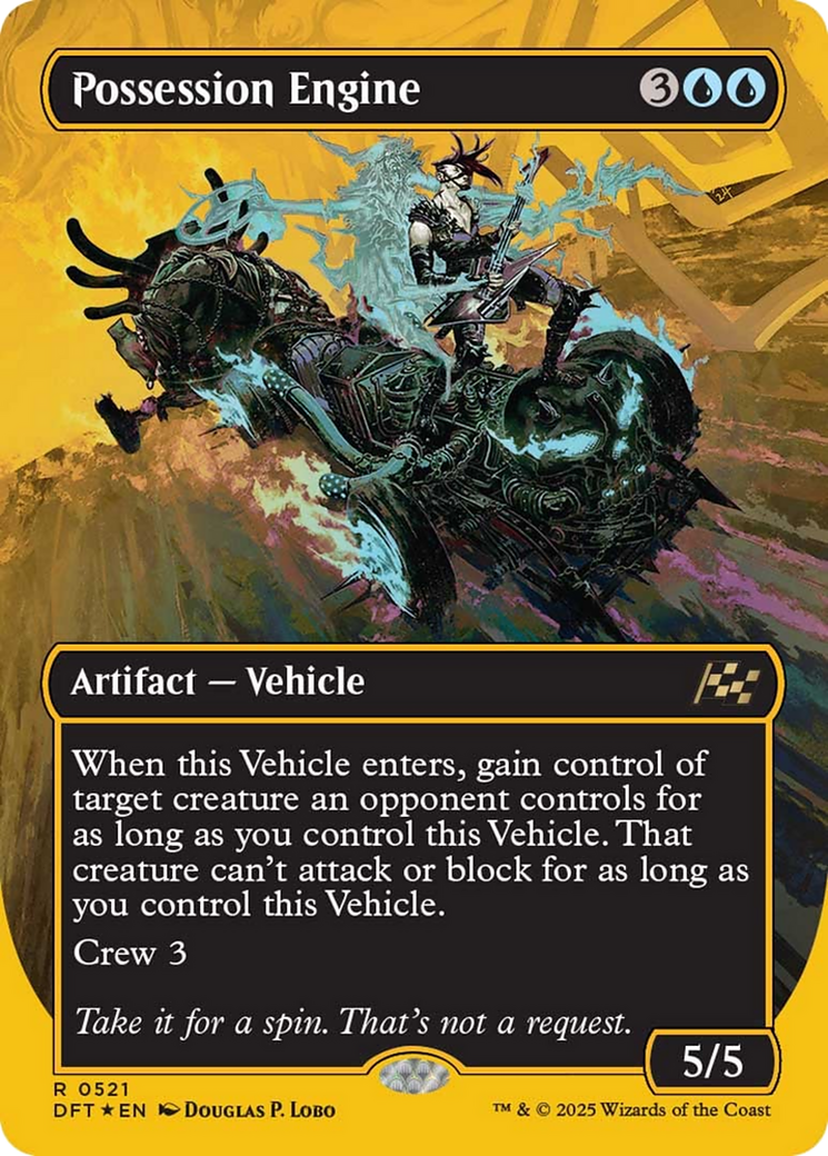Possession Engine (Borderless) (First-Place Foil) [Aetherdrift] | Mega City Incorporated