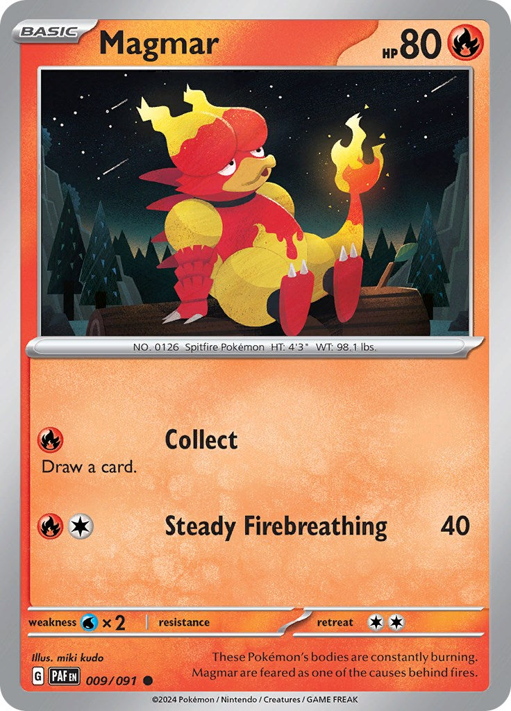 Magmar (009/091) [Scarlet & Violet: Paldean Fates] | Mega City Incorporated