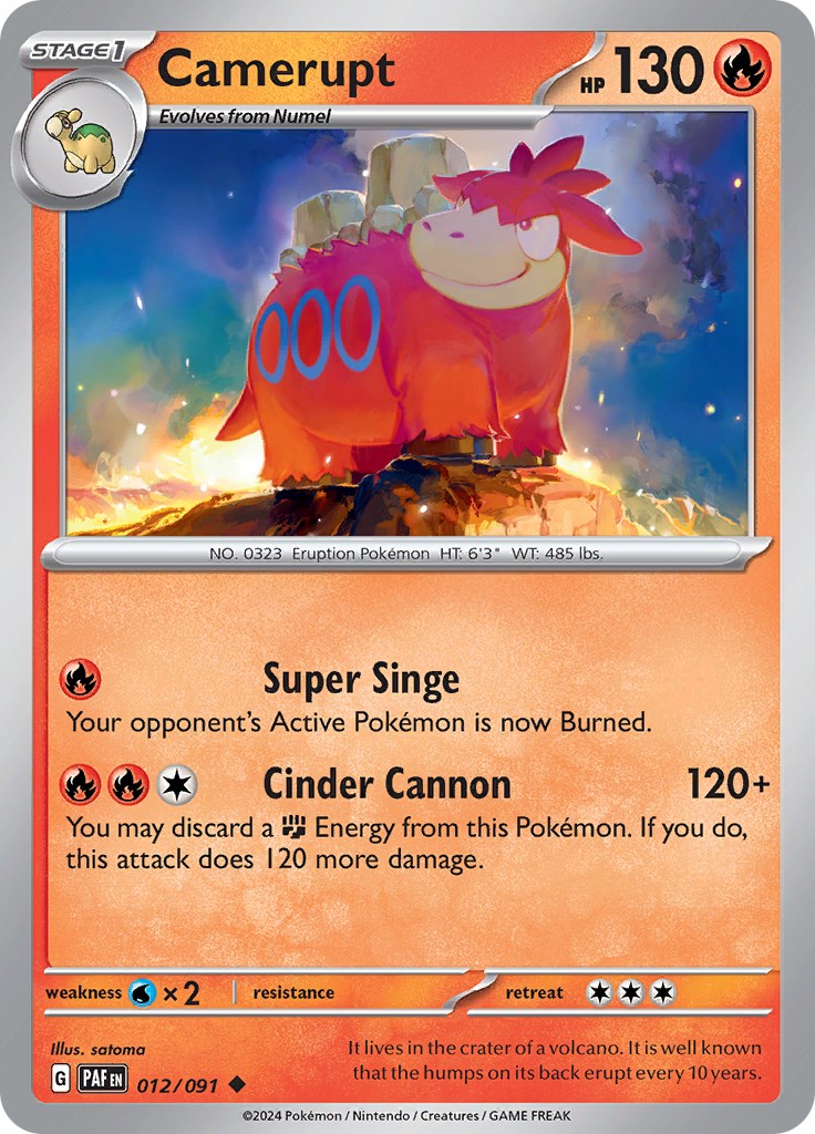 Camerupt (012/091) [Scarlet & Violet: Paldean Fates] | Mega City Incorporated