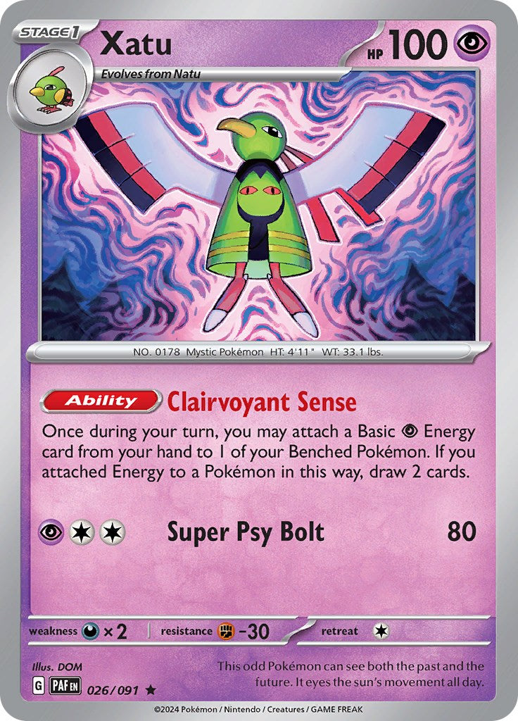 Xatu (026/091) [Scarlet & Violet: Paldean Fates] | Mega City Incorporated