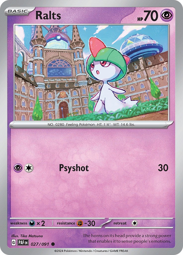 Ralts (027/091) [Scarlet & Violet: Paldean Fates] | Mega City Incorporated