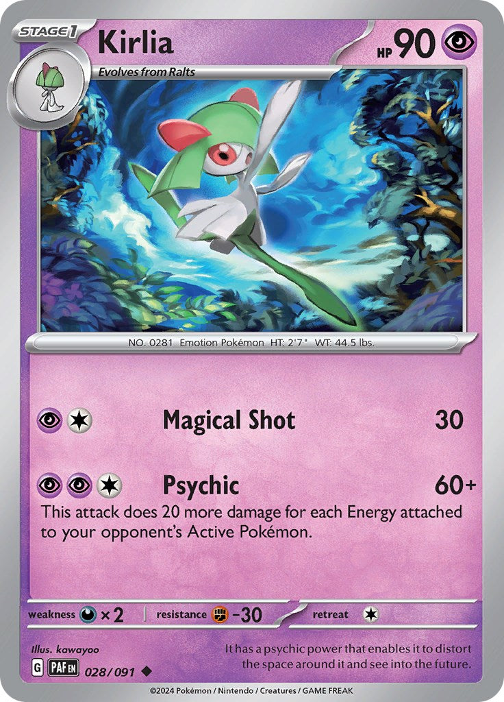 Kirlia (028/091) [Scarlet & Violet: Paldean Fates] | Mega City Incorporated