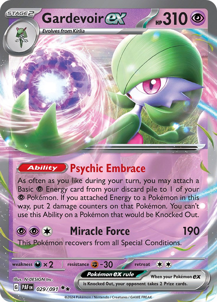 Gardevoir ex (029/091) [Scarlet & Violet: Paldean Fates] | Mega City Incorporated