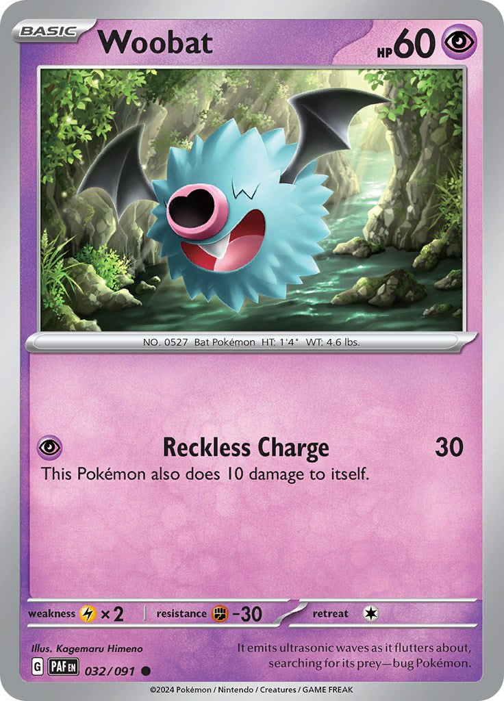 Woobat (032/091) [Scarlet & Violet: Paldean Fates] | Mega City Incorporated