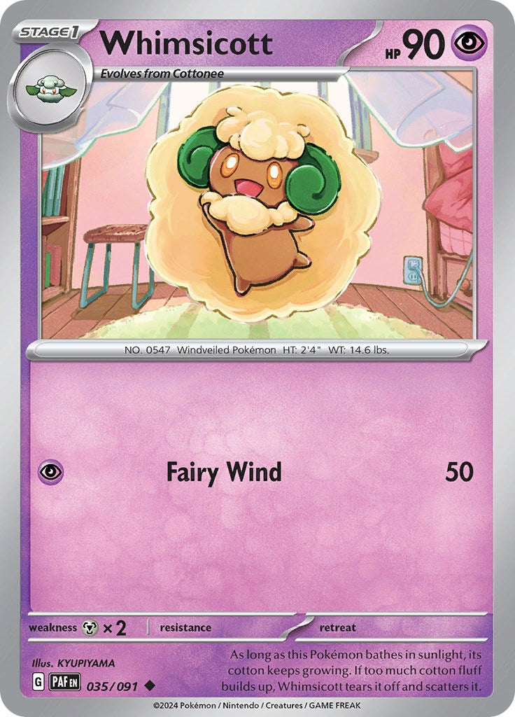 Whimsicott (035/091) [Scarlet & Violet: Paldean Fates] | Mega City Incorporated