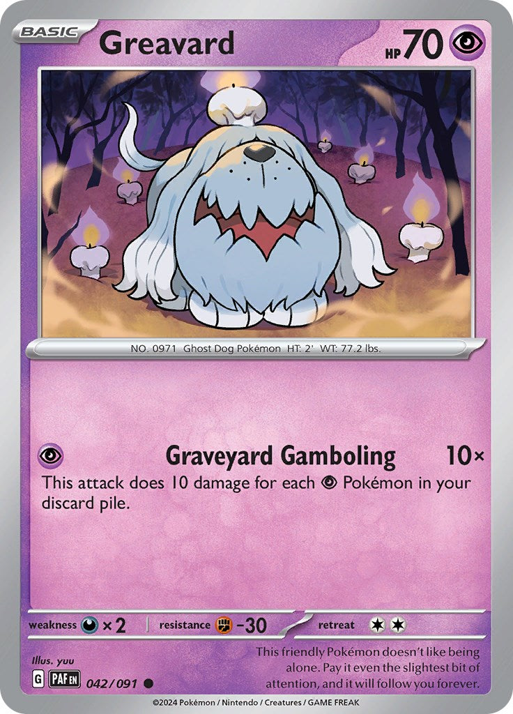 Greavard (042/091) [Scarlet & Violet: Paldean Fates] | Mega City Incorporated