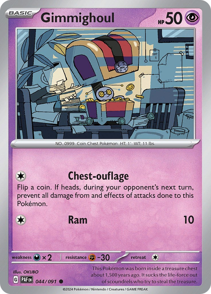 Gimmighoul (044/091) [Scarlet & Violet: Paldean Fates] | Mega City Incorporated