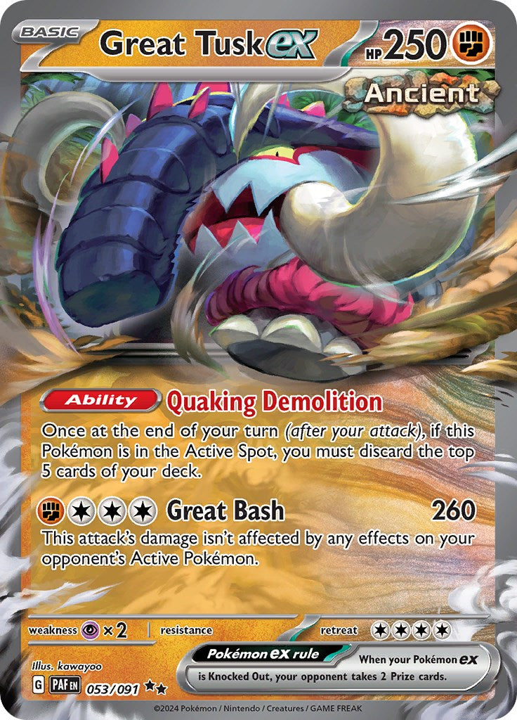 Great Tusk ex (053/091) [Scarlet & Violet: Paldean Fates] | Mega City Incorporated