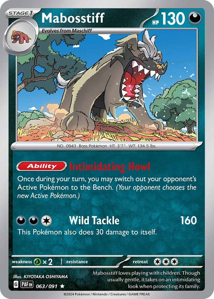 Mabosstiff (063/091) [Scarlet & Violet: Paldean Fates] | Mega City Incorporated