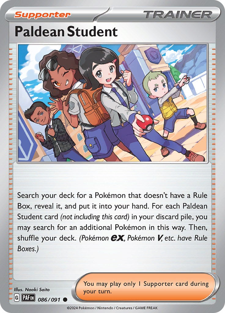 Paldean Student (086/091) [Scarlet & Violet: Paldean Fates] | Mega City Incorporated