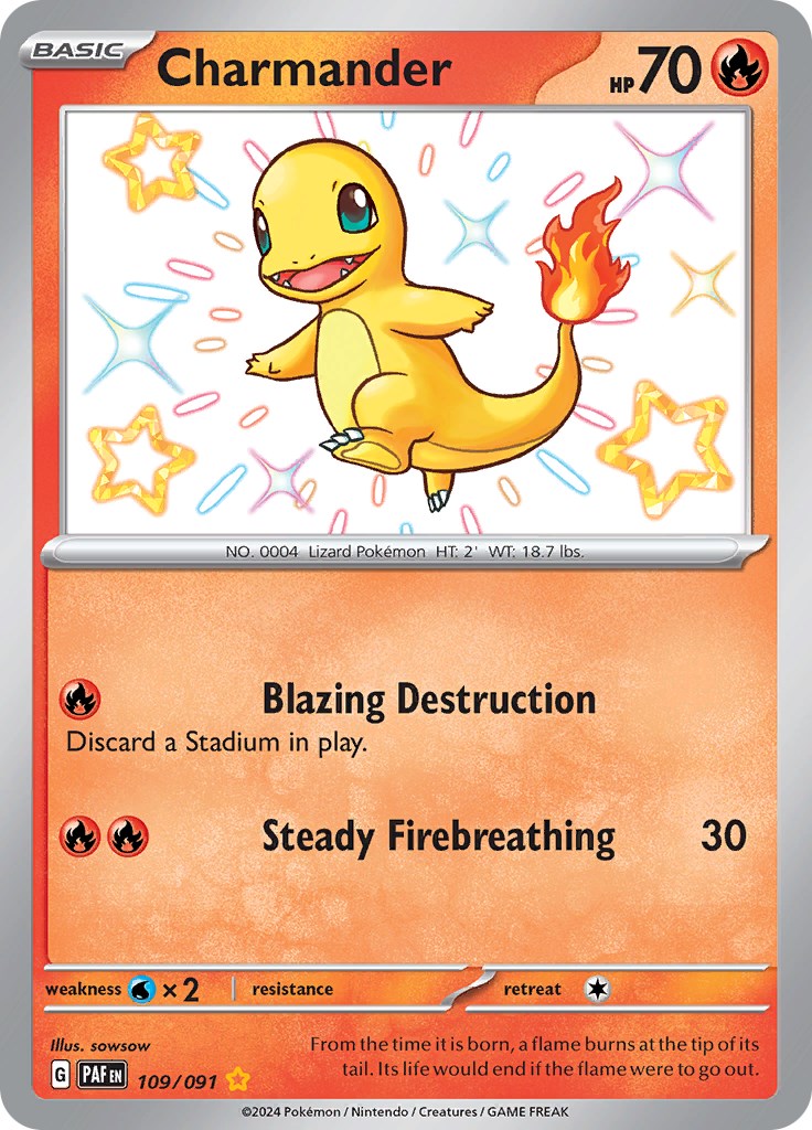 Charmander (109/091) [Scarlet & Violet: Paldean Fates] | Mega City Incorporated