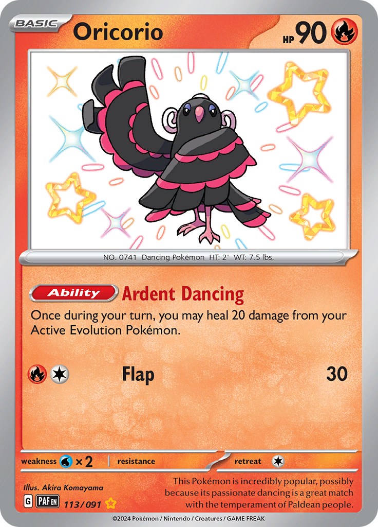 Oricorio (113/091) [Scarlet & Violet: Paldean Fates] | Mega City Incorporated