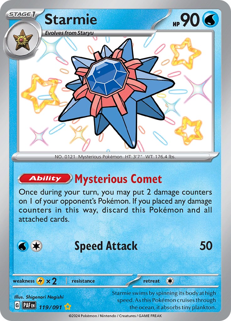 Starmie (119/091) [Scarlet & Violet: Paldean Fates] | Mega City Incorporated