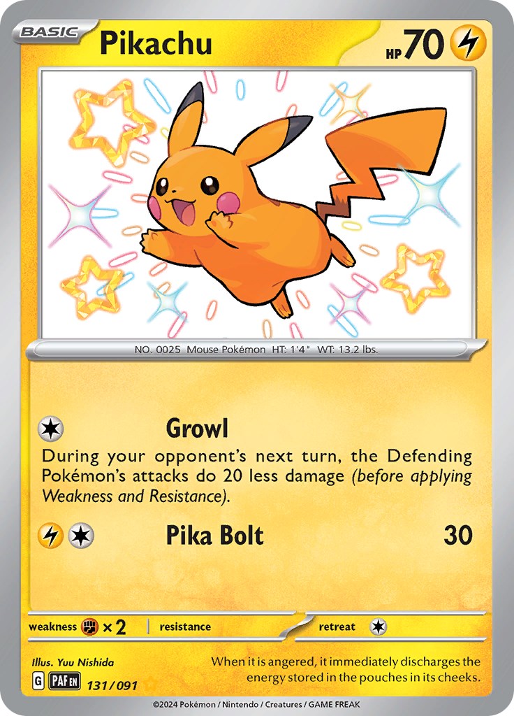 Pikachu (131/091) [Scarlet & Violet: Paldean Fates] | Mega City Incorporated