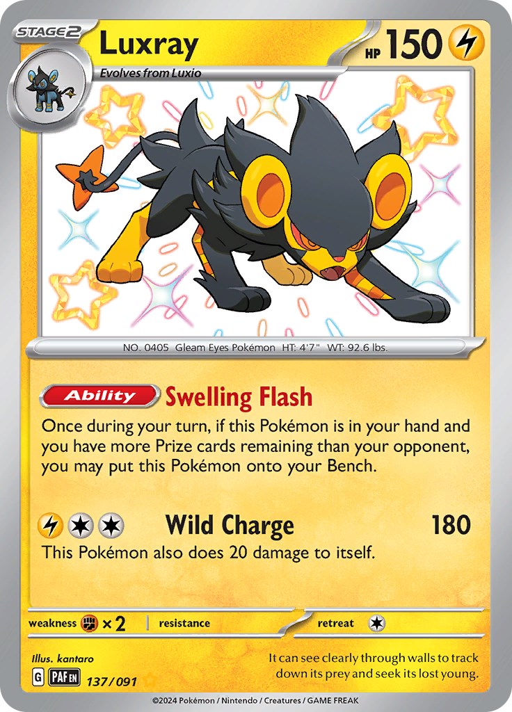 Luxray (137/091) [Scarlet & Violet: Paldean Fates] | Mega City Incorporated