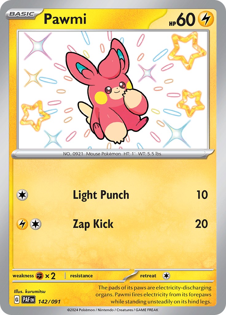 Pawmi (142/091) [Scarlet & Violet: Paldean Fates] | Mega City Incorporated