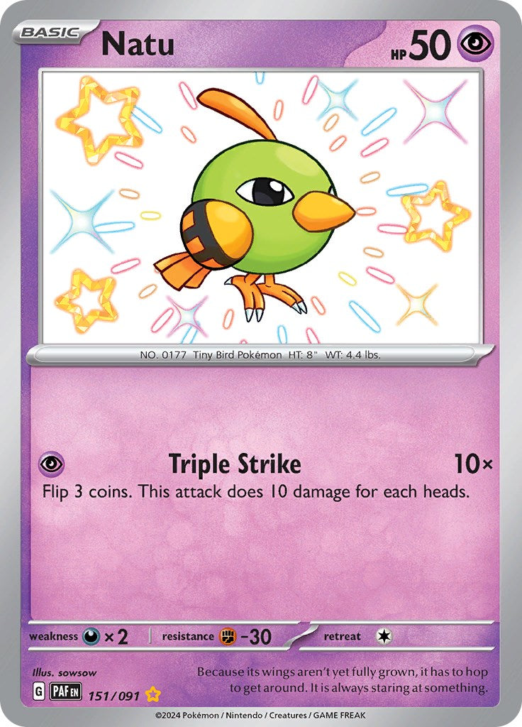 Natu (151/091) [Scarlet & Violet: Paldean Fates] | Mega City Incorporated