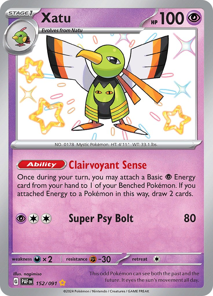 Xatu (152/091) [Scarlet & Violet: Paldean Fates] | Mega City Incorporated