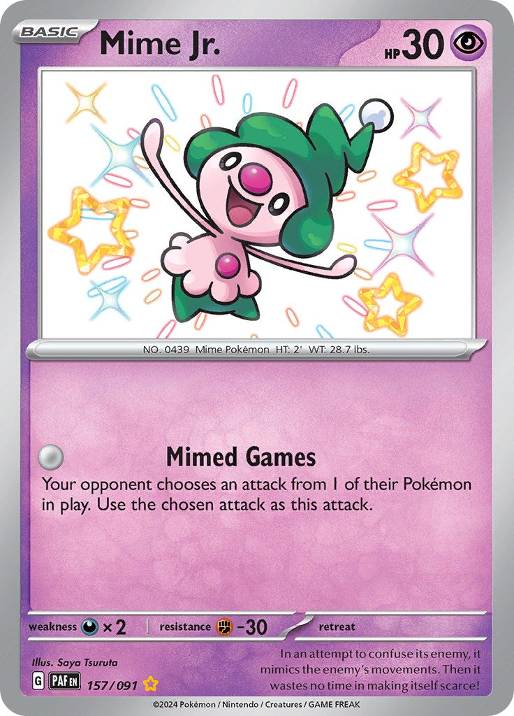 Mime Jr. (157/091) [Scarlet & Violet: Paldean Fates] | Mega City Incorporated