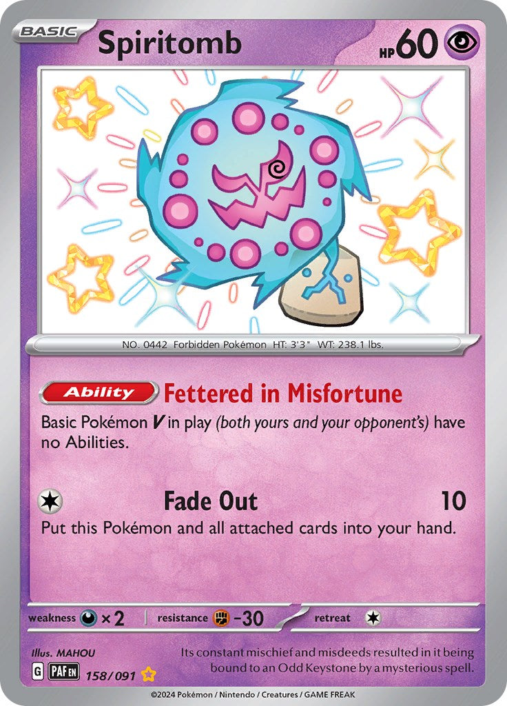 Spiritomb (158/091) [Scarlet & Violet: Paldean Fates] | Mega City Incorporated