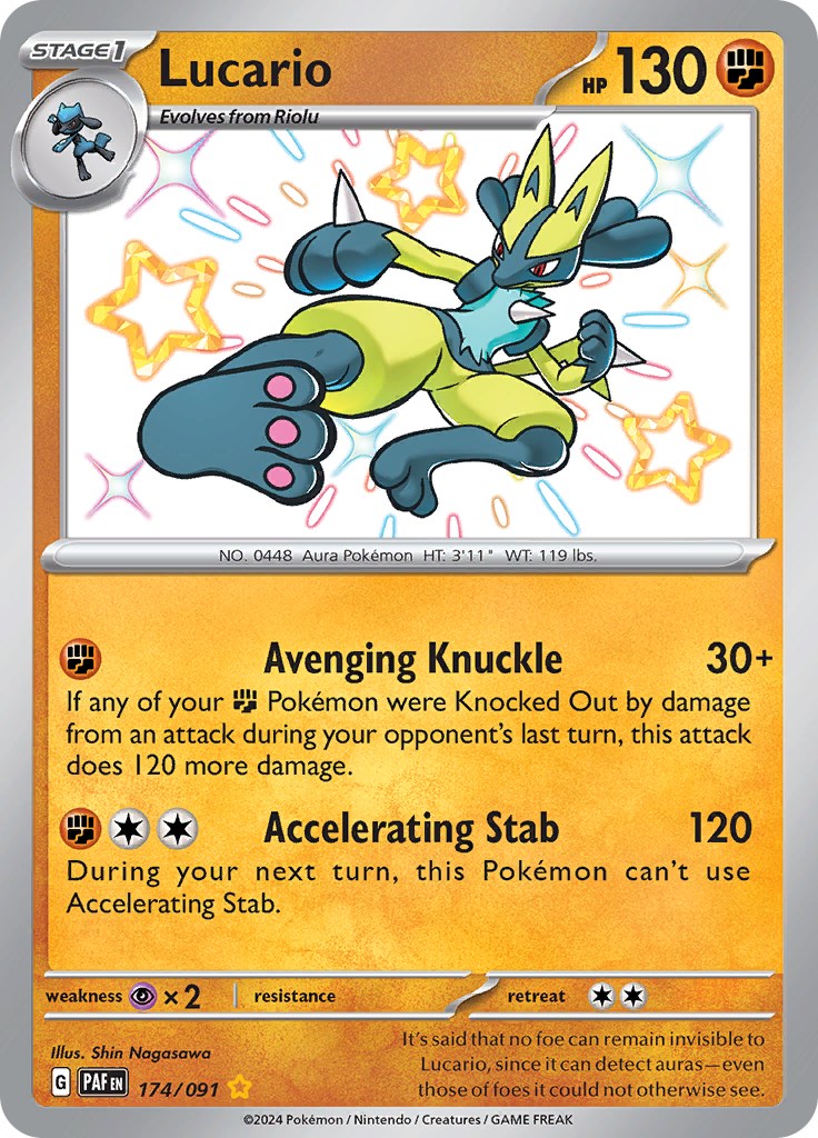 Lucario (174/091) [Scarlet & Violet: Paldean Fates] | Mega City Incorporated