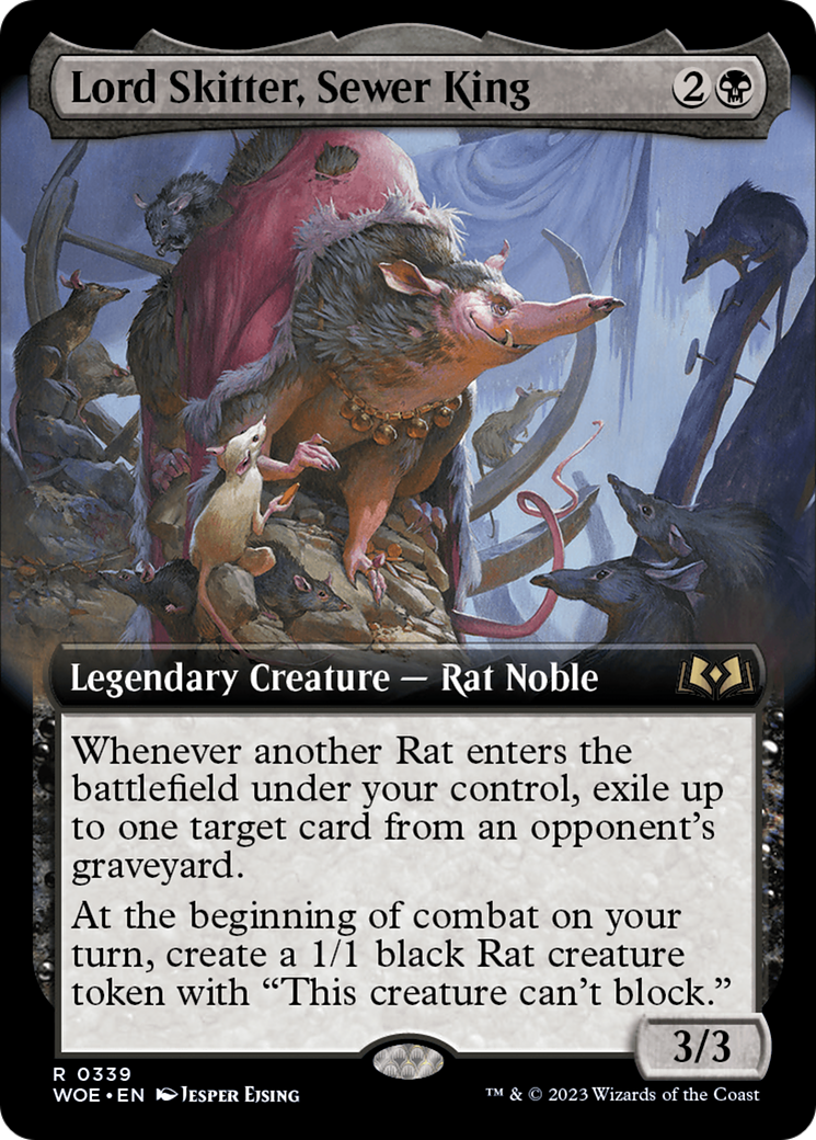 Lord Skitter, Sewer King (Extended Art) [Wilds of Eldraine] | Mega City Incorporated