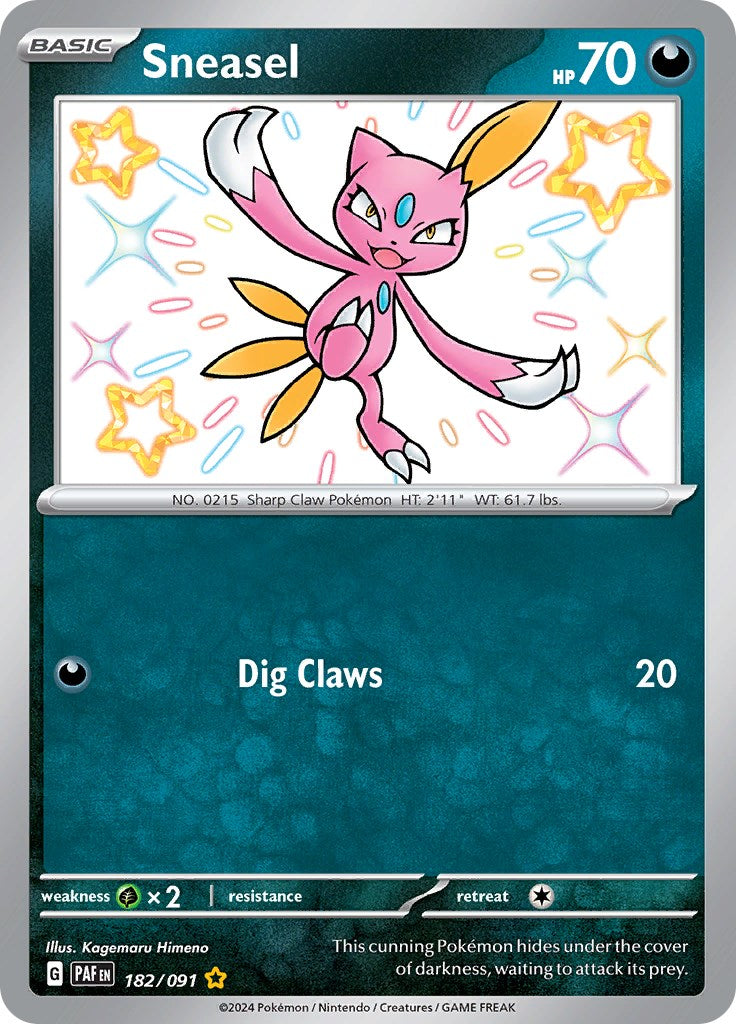 Sneasel (182/091) [Scarlet & Violet: Paldean Fates] | Mega City Incorporated