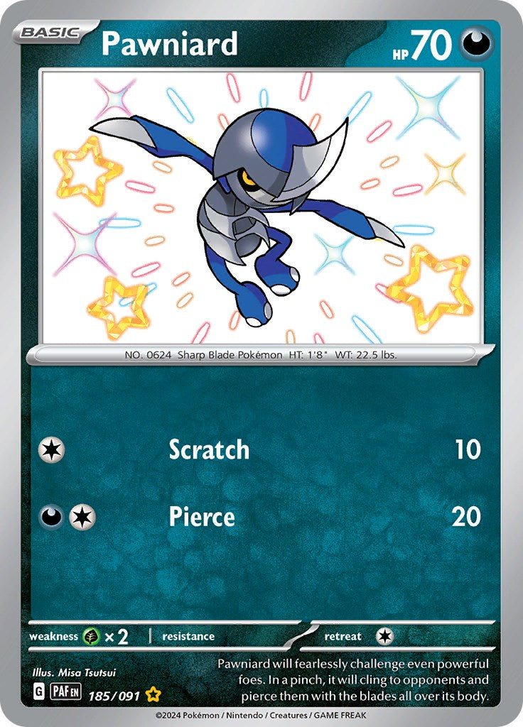 Pawniard (185/091) [Scarlet & Violet: Paldean Fates] | Mega City Incorporated