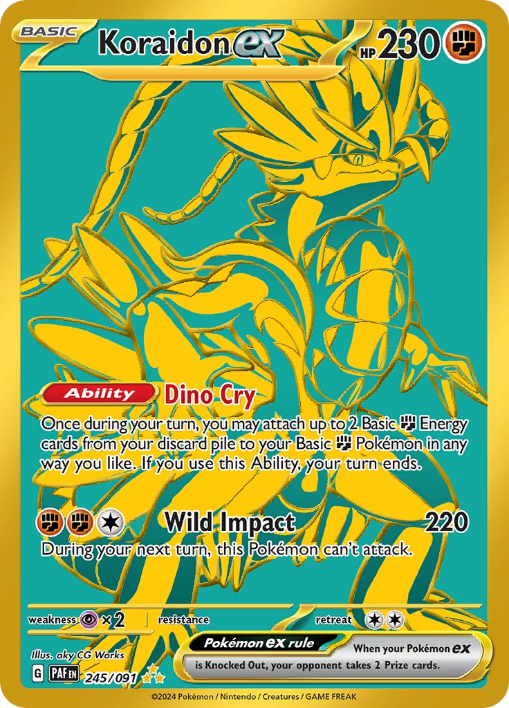 Koraidon ex (245/091) [Scarlet & Violet: Paldean Fates] | Mega City Incorporated