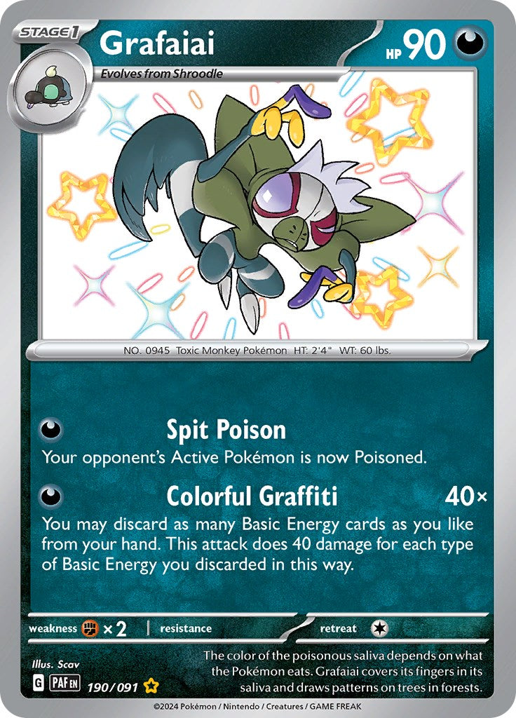 Grafaiai (190/091) [Scarlet & Violet: Paldean Fates] | Mega City Incorporated