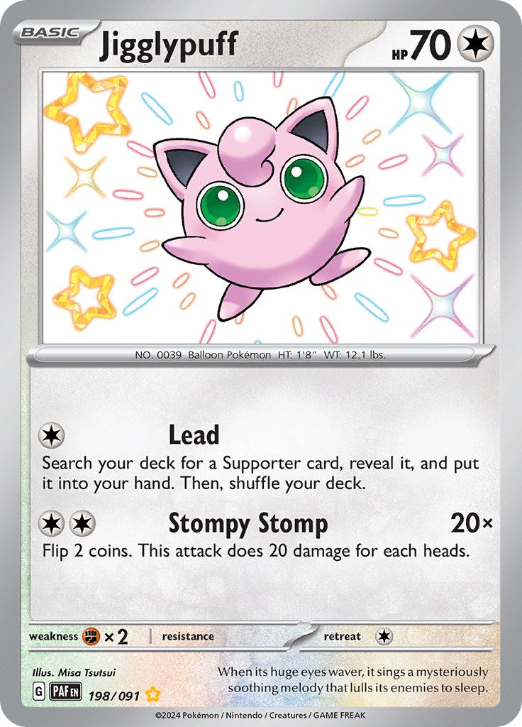 Jigglypuff (198/091) [Scarlet & Violet: Paldean Fates] | Mega City Incorporated