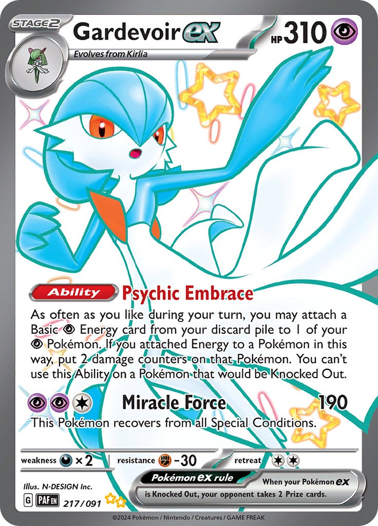 Gardevoir ex (217/091) [Scarlet & Violet: Paldean Fates] | Mega City Incorporated