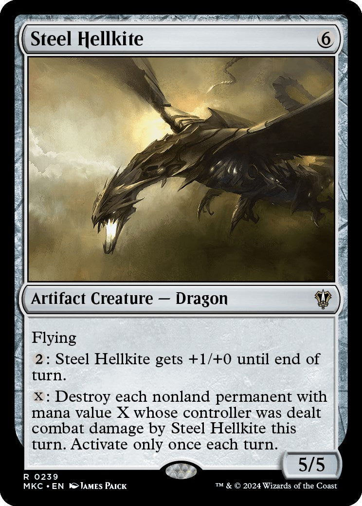 Steel Hellkite [Murders at Karlov Manor Commander] | Mega City Incorporated