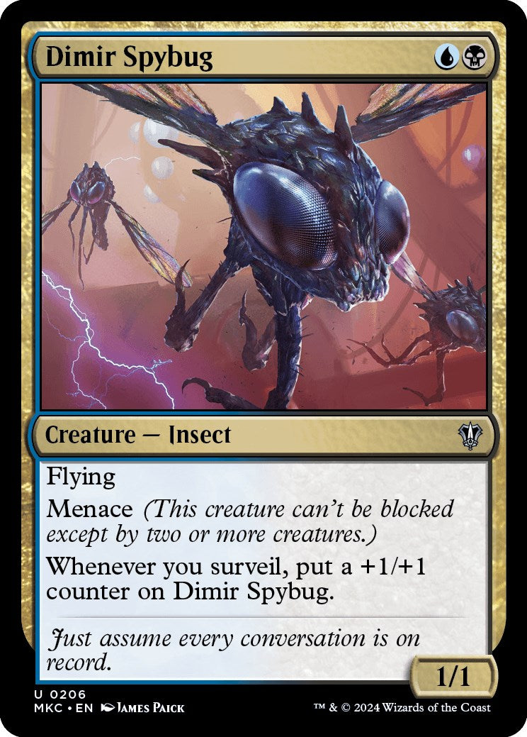 Dimir Spybug [Murders at Karlov Manor Commander] | Mega City Incorporated