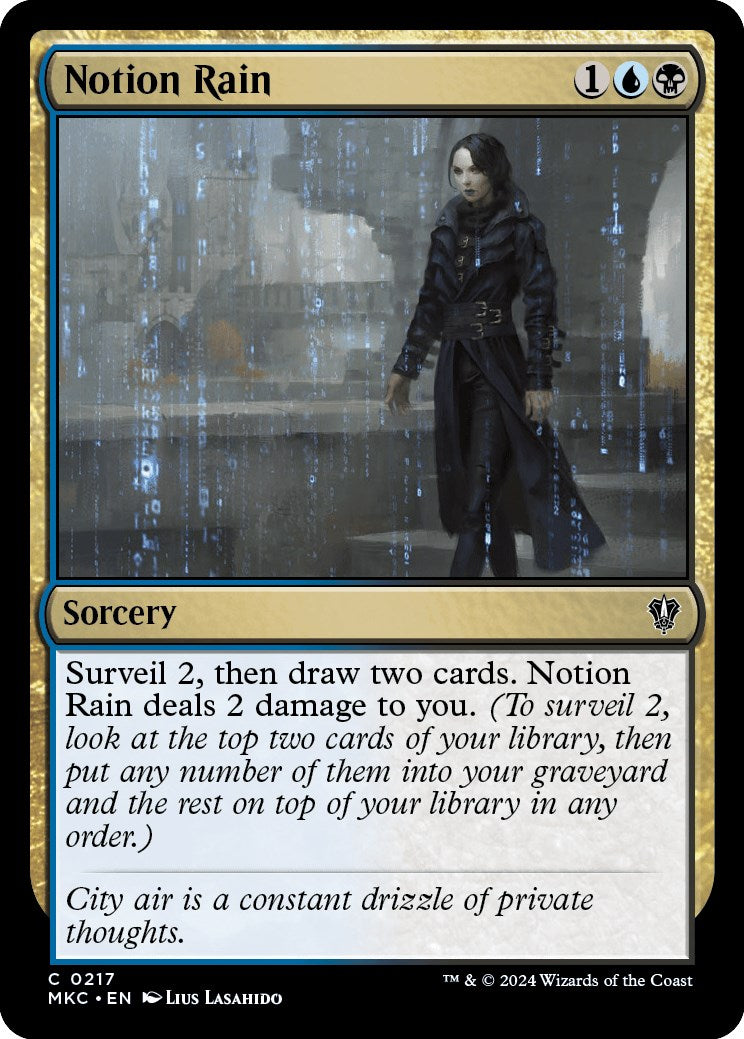 Notion Rain [Murders at Karlov Manor Commander] | Mega City Incorporated