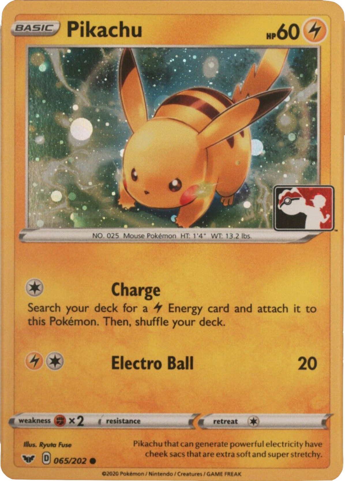 Pikachu (065/202) (Cosmos Holo) [League & Championship Cards] | Mega City Incorporated